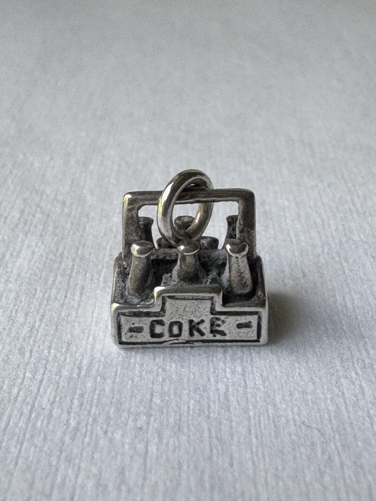 Vintage 925 Sterling Silver 6 Pack Coke Bracelet Charm Necklace Pendant