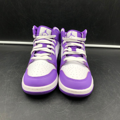 Jordan - Air Jordan 1 Mid (GS) Purple Venom/ White - Size 5.5