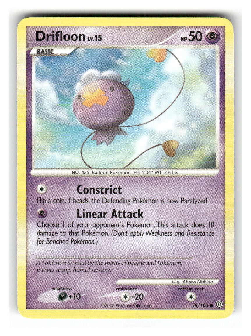 Drifloon 58/100 Common Stormfront Pokemon Lightly Played