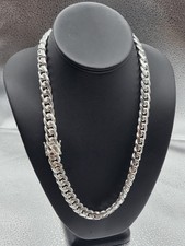 New Sterling Silver 925 Miami Cuban Link Chain Necklace 12MM 22" Inch