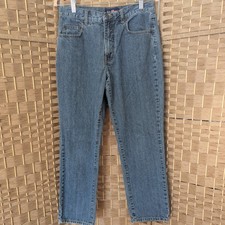 VTG LA Blues Jeans Medium Wash Denim Straight Leg Midrise Womens 8P 100 Cotton