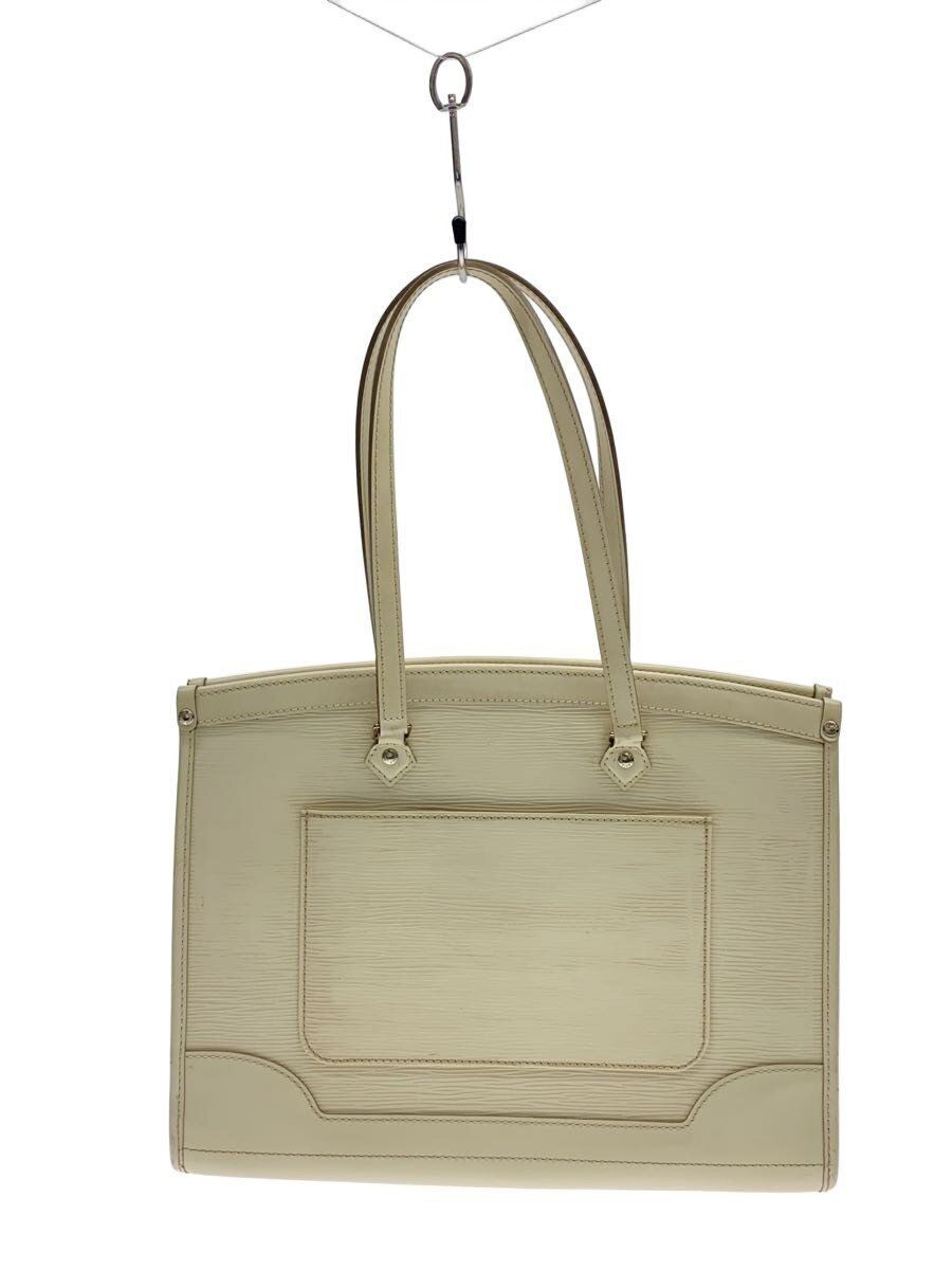 LOUIS VUITTON Tote Bag Madeleine GM_Epi Leather White Used