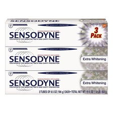 24/7 Sensitivity Protection Extra Whitening Toothpaste, 6.5 Ounce Tubes (Pack of