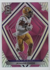 2021 Panini Chronicles Draft Picks Spectra Pink Ja'Marr Chase #283 8mm