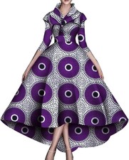 African Dresses for Women A-line Floor-Length Evening Dress