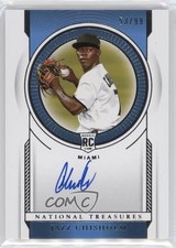 2021 Panini National Treasures Rookie Signatures 53/99 Jazz Chisholm Auto 0us4
