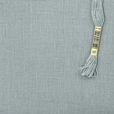 Zweigart Edinburgh 36 count linen cross stitch embroidery Smoke Blue 18x27