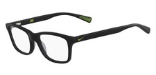 Nike 5015 005 Matte Black Kid's Plastic Optical Eyeglasses Frame 51-16-135