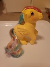 My Little Pony Vintage G1 Skydancer Rainbow Hair Pegasus 1983 Hermoso Usado en Excelente Condición