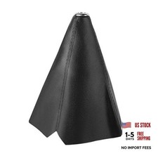 Car Shift Boot Cover, Leather Gear Shift Knob Dust Cover, Manual Black Line