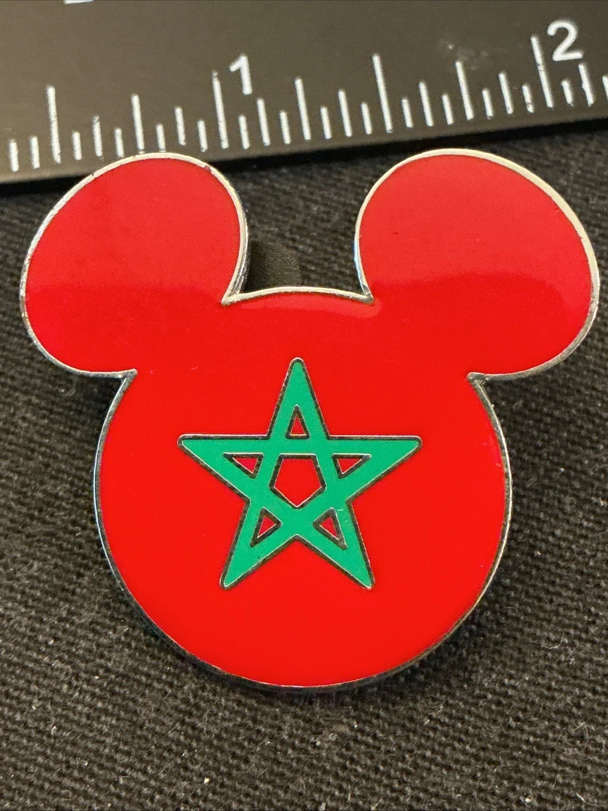 Epcot World Showcase Mickey Mouse Head Ears Morocco Flag Pin 2007 Vtg Vintage