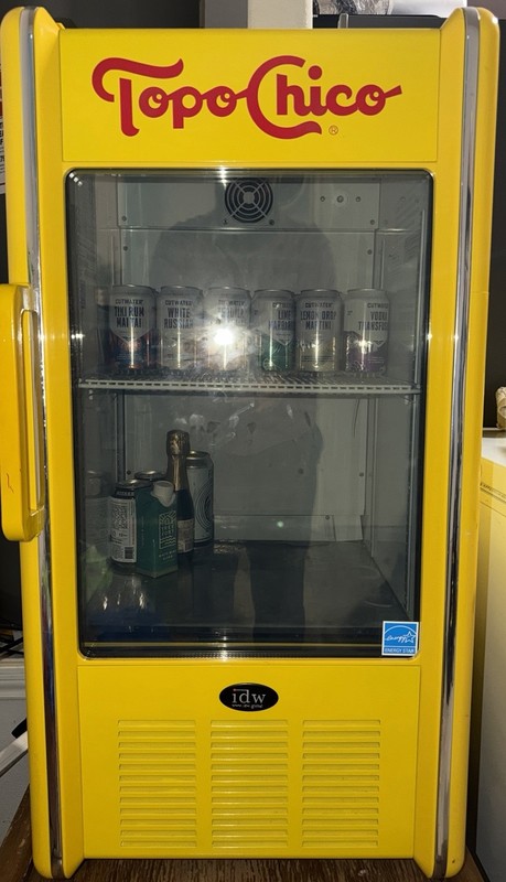 IDW Topo Chico Countertop 1-Section Glass Door Merchandising Refrigerator