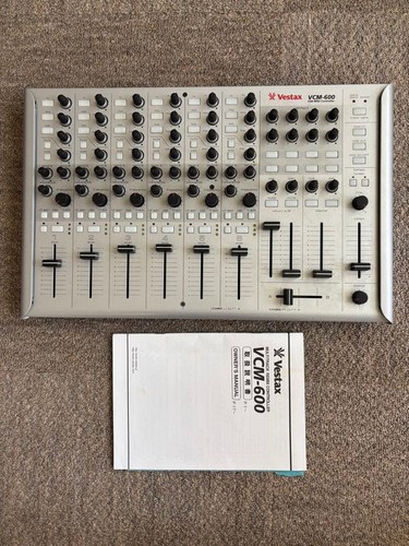 Vestax VCM-600 USB MIDI Controller DJ DAW Ableton Live 6Ch Fader Knobs w/ Manual