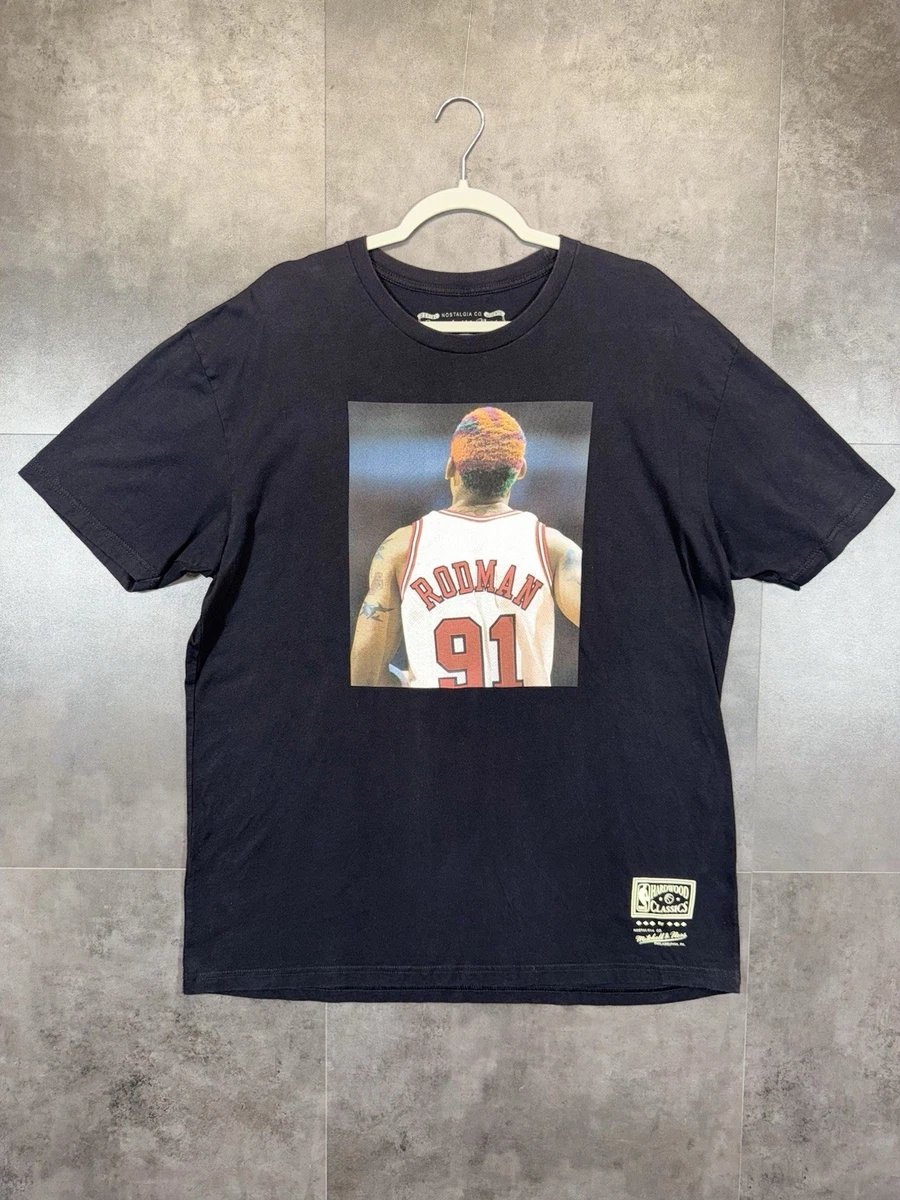 T-shirt Dennis Rodman Chicago Bulls #91 - Mitchell & Ness - Taille L - Occasion Excellent état