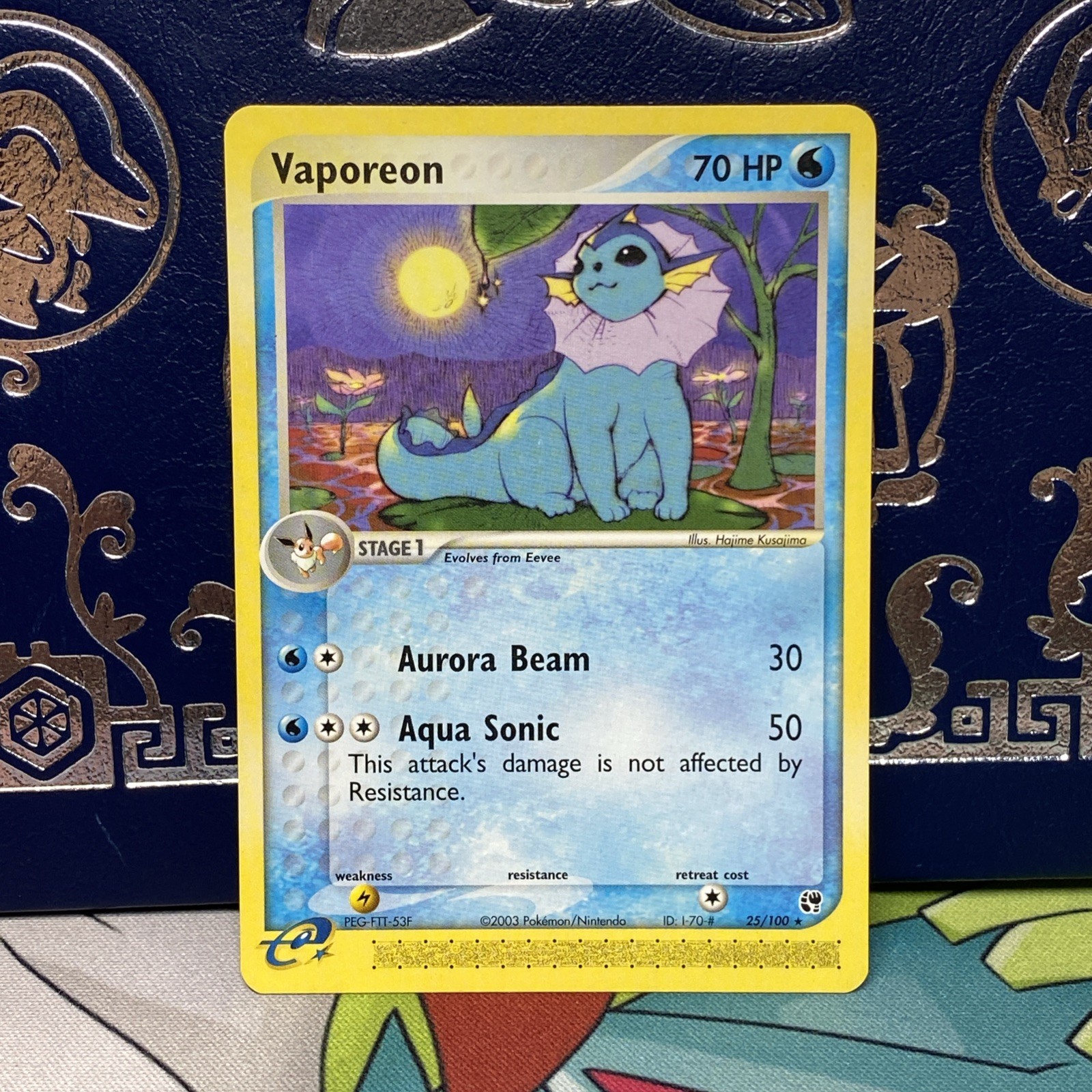 Pokemon TCG Vaporeon Sandstorm 25/100 Regular Rare NM 