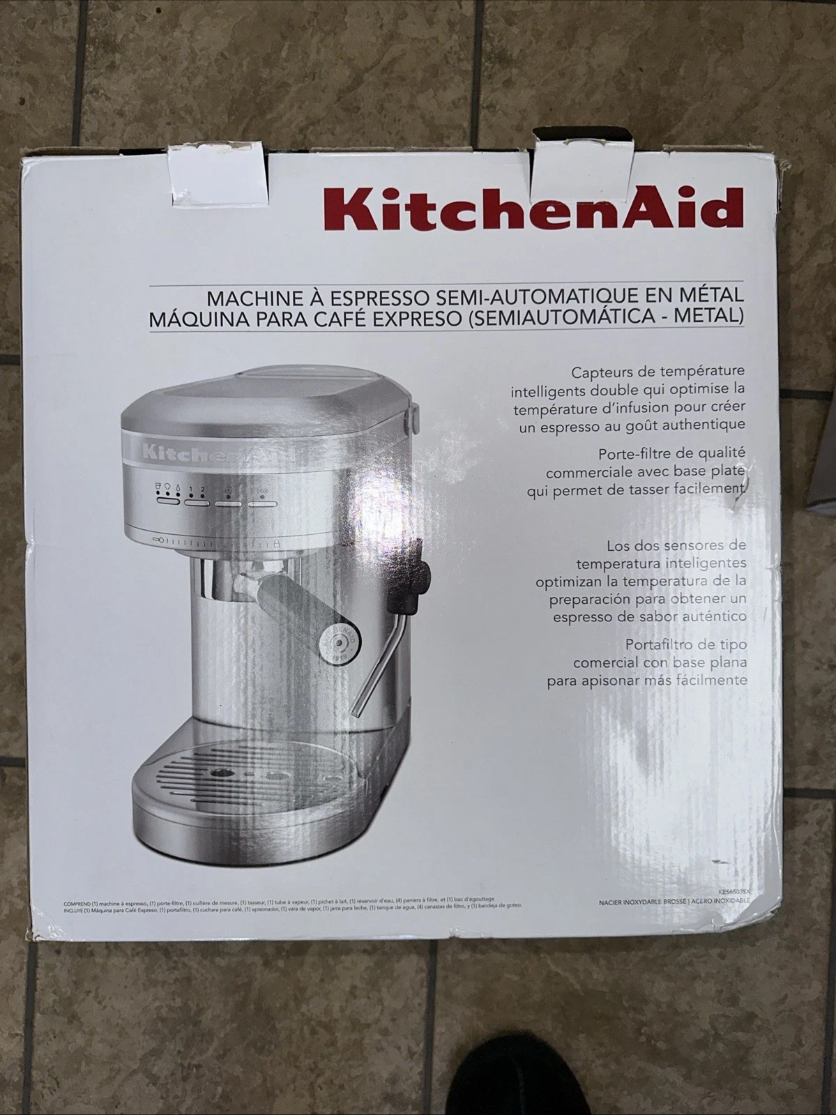 *MINT* KitchenAid KES6503SX Metal Silver Semi-Automatic Espresso Machine