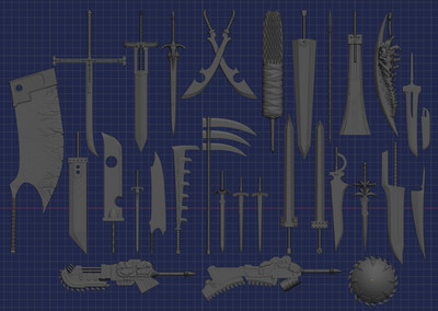 Anime & Video Game Weapon Collection - 1:18th, 1:12th Scales