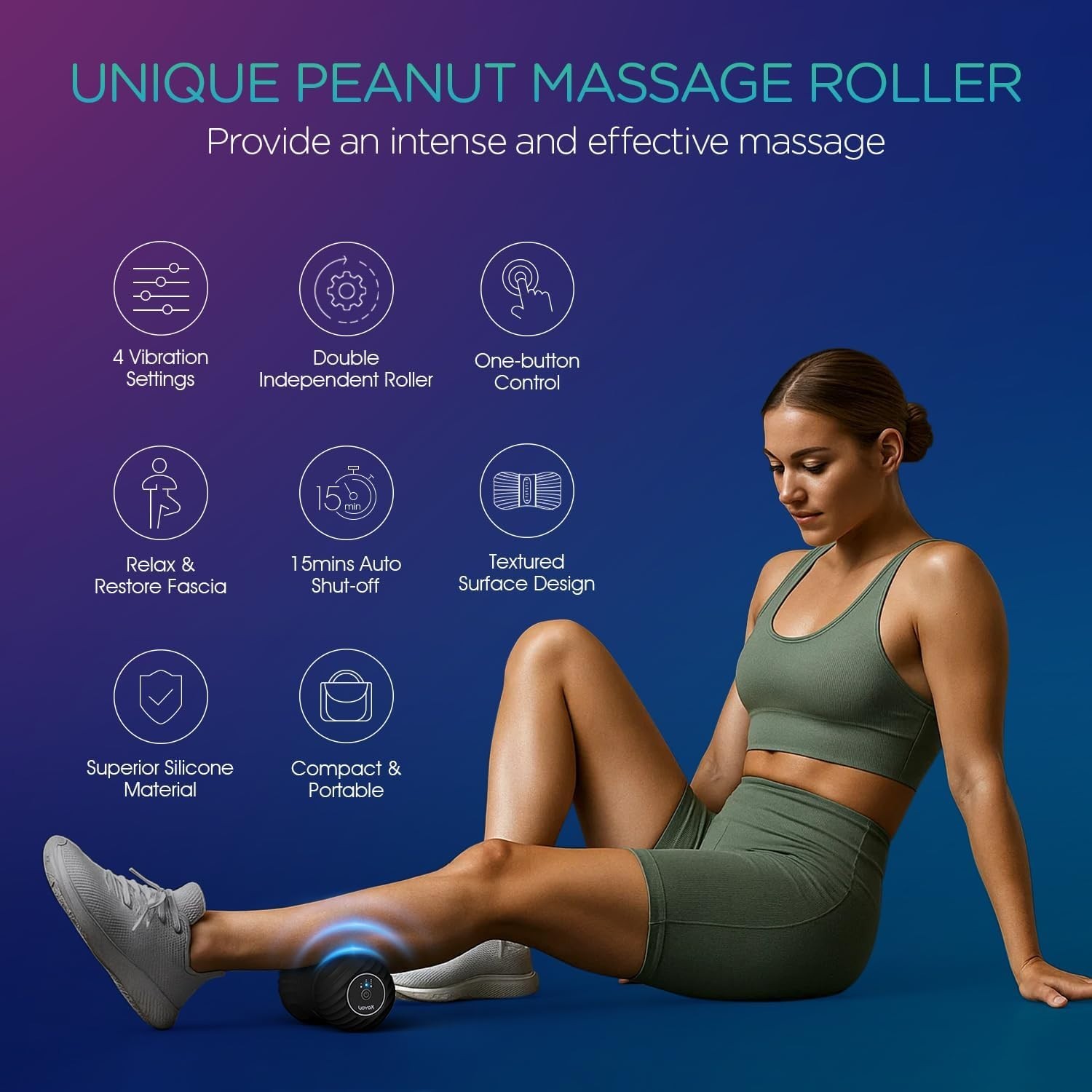 Compact Vibrating Massage Roller for Deep Tissue Relief - Rechargeable Option | eBay Compact Vibrating Massage Roller for Deep Tissue Relief - Rechargeable Option | eBay