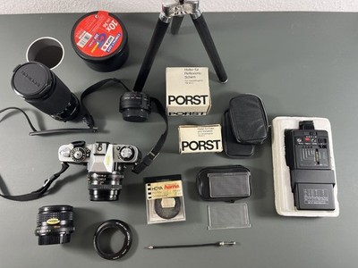 Minolta XD7 - analoge Spiegelreflexkamera -  mit Zubehör (Objektive, etc)