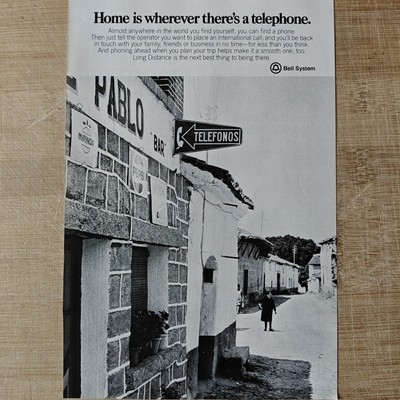 Bell System 1977 Vintage Werbung Anzeige Reklame Ad Advertise Advert yellowed
