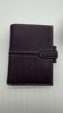 Rare New Filofax Leather Mini Finchley Purple Leather Planner Organizer W Wallet