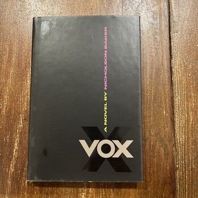 Vox by Nicholson Baker (1992, Hardcover)