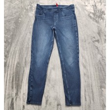 Spanx Leggings Womens L Blue High Rise Jean-ish Ankle Jegging Shaping Stretch