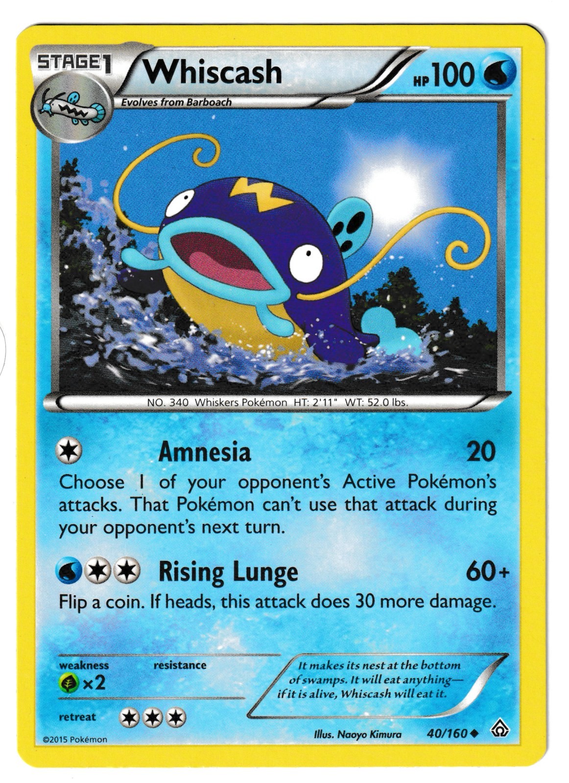 Whiscash - 40/160 - XY Primal Clash