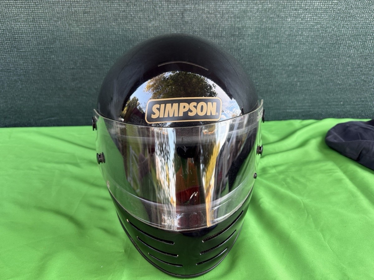 Simpson M61 Vintage 1980 Motorcycle Helmet Size 7 1/4