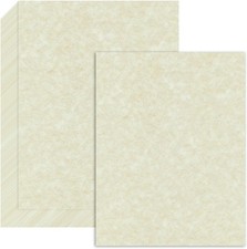 120 Sheets Parchment Paper for Certificates, 8.5" x 11", 100 GSM Double-Sided St