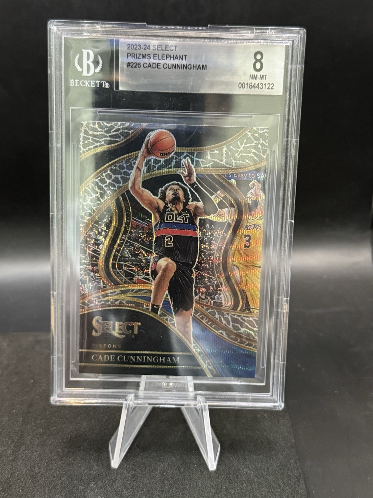 2023-24 Select Courtside ELEPHANT Print CADE CUNNINGHAM #226 - Detroit Pistons