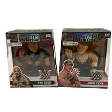 WWE Slam Crate 2 pc Set John Cena & The Rock Die Cast Metals Loot Crate Exc. NEW