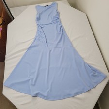 Cider Womens SZ S Dress Sleeveless Side Zip 80" Width Flowy Swirl Skirt Prom Par