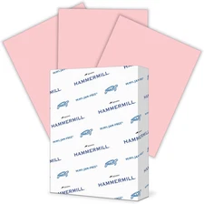 Colored Paper, 20Lb Pink Printer Paper, 8-1/2 X 11- 1 Ream (500 Sheets) - Made i