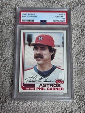 PSA 10 GEM MINT BASEBALL CARD 1982 TOPPS PHIL GARNER HOUSTON ASTROS