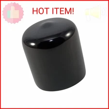 (Pack of 4) Caplugs 1-3/8" to 1-7/16" Round Black Vinyl Flexible End Cap Bolt Sc