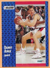 DANNY AINGE PORTLAND TRAIL BLAZERS #167 FLEER  NM-MT 1991