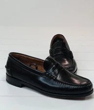 Florsheim Shoe Berkley Mock Toe Penny Loafer Black  Men's Shoes Size 9.5 3E