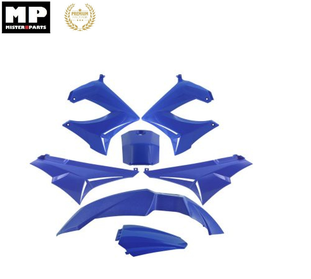 Kit carénage Derbi bleu Senda X-Trem X-Race DRD habillage moto 50cc