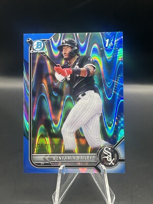 2022 Bowman Benyamin Bailey 1st Chrome /150 Blue RayWave BCP-8 White Sox