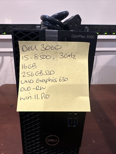 Dell 3060 SFF PC, Core i5-8500, 3.00GHz, 16GB RAM, 256GB SSD, Win11 Pro & Power - Bild 2 von 4