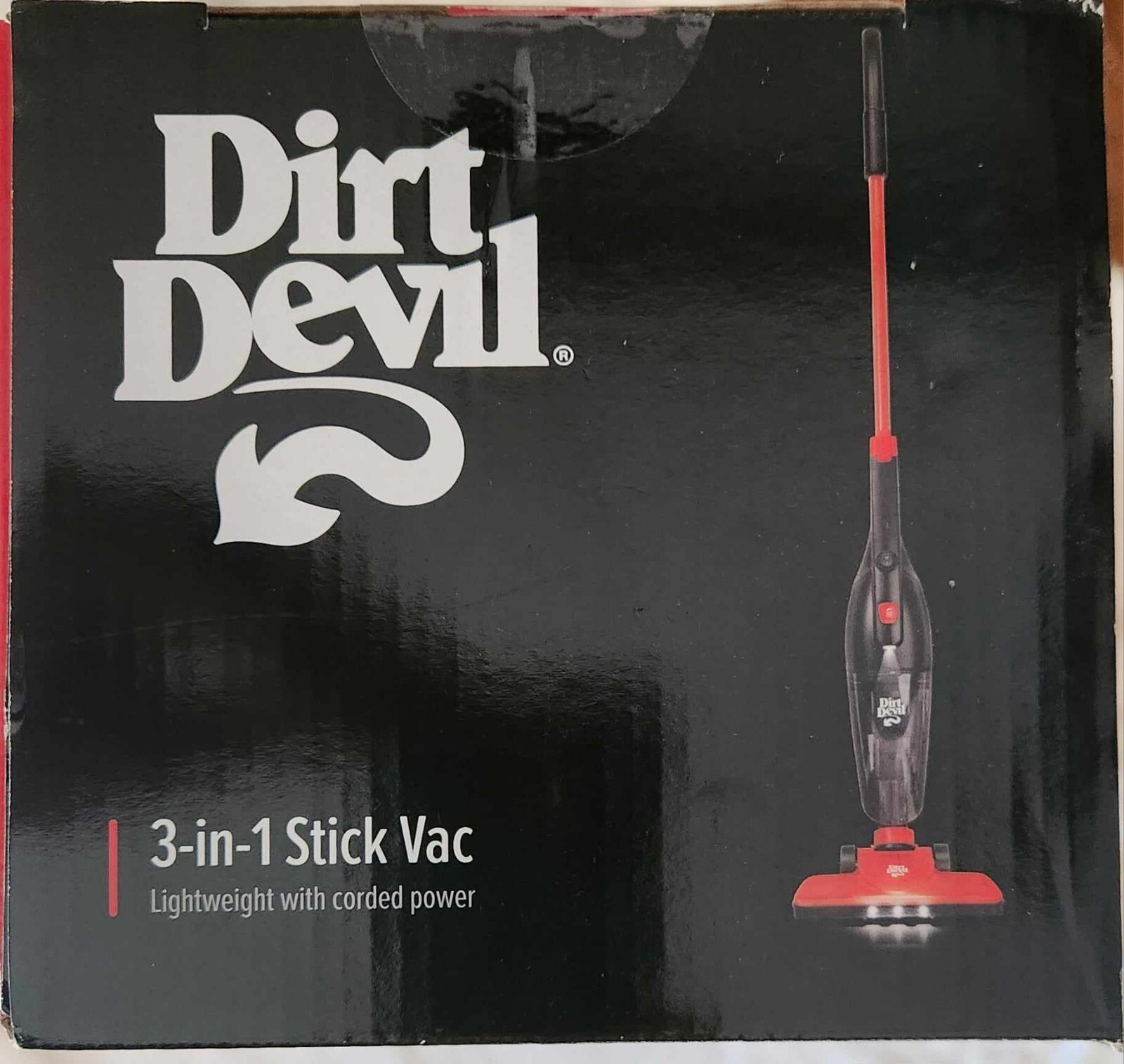Dirt Devil Corded 3in1 Stick Vacuum Cleaner w/attachments Lightweight