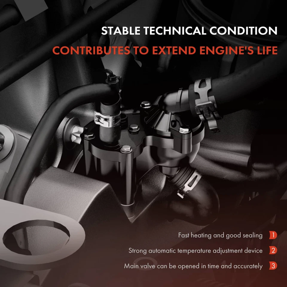 Conjunto de carcasa de termostato de refrigerante de motor para Chevrolet 1999-2003 GMC Sierra 1500 Foto 4 de 4