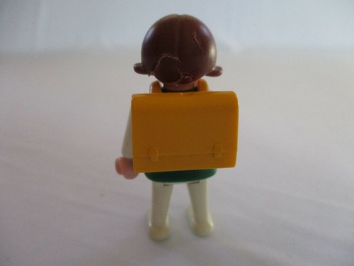 Vintage, Geobra, Playmobil, Class Room, 3522, Girl Student w/ Back Pack, 1981 - Picture 3 of 8