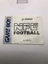 NFL Football Game Boy Instruction Manual