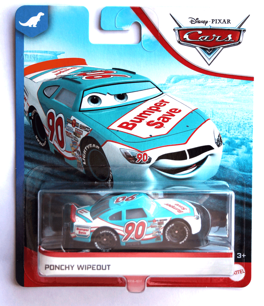 PONCHY WIPEOUT'S HAULER 90 カーズ ミニカー Disney Cars Bumper Save Ponchy Wipeout #90 1:55 Scale Car | eBay