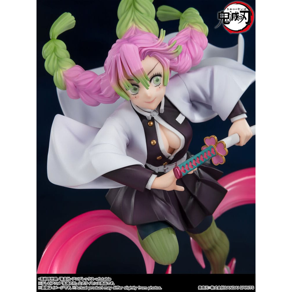 Statue Demon Slayer Mitsuri Kanroji Figuarts Zero avec effets translucides premium