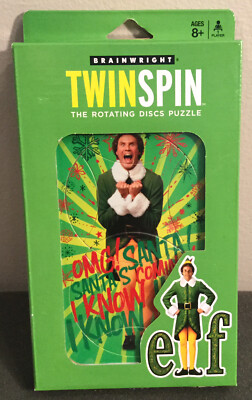 TWINSPIN ELF the movie The Rotating Discs Puzzle by Brainwright ELF puzzle NEW