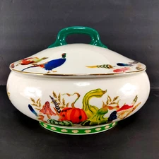 Anthropologie Inslee Fariss 132 oz Soup Tureen Pumpkins Mushrooms NEW