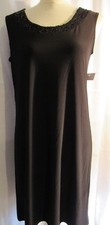 R & M RICHARDS BLACK SLEEVELESS SHIFT DRESS, SIZE 6, NEW WITH TAGS